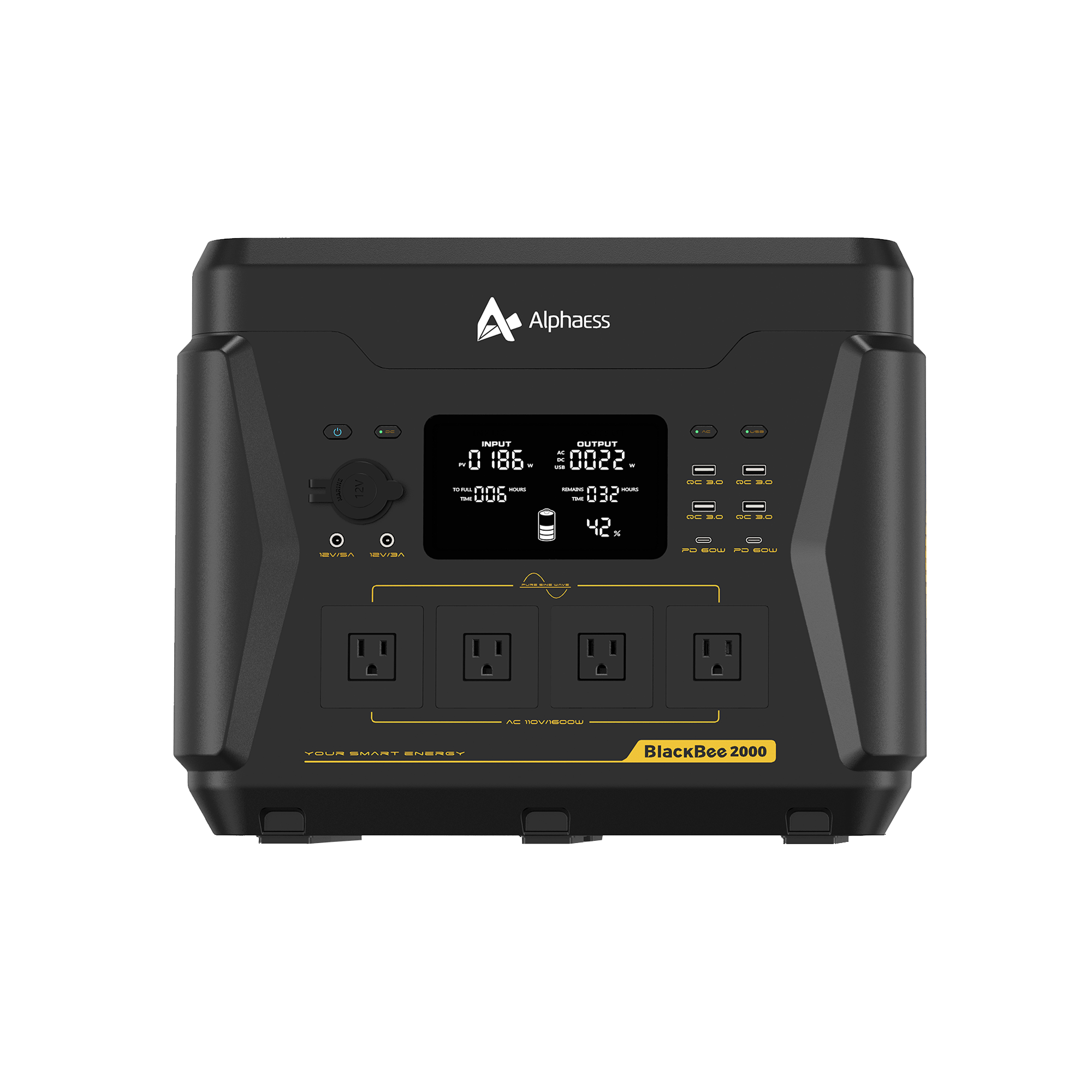 AlphaESS 1600-Watt Continuous/3000W Peak Output Push Button Start