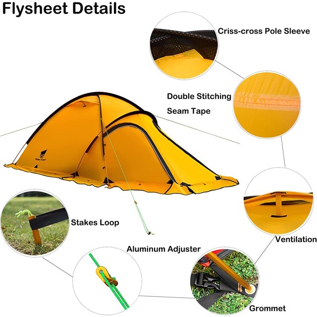 4 season 2 person tent 2 Person 4 Season Mountaineering Tent – AlphaESS