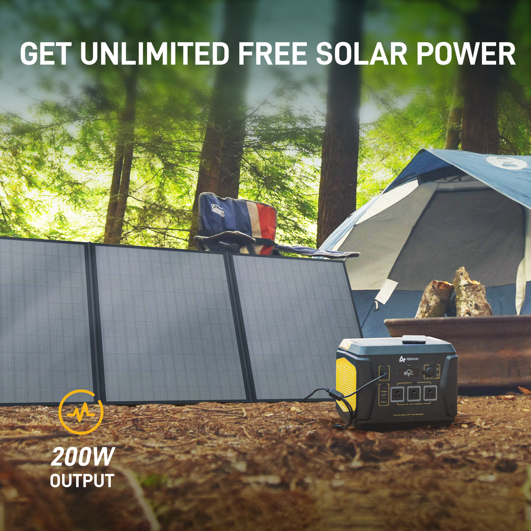 AlphaESS Portable Solar Panel 200Watt get unlimited free solar power