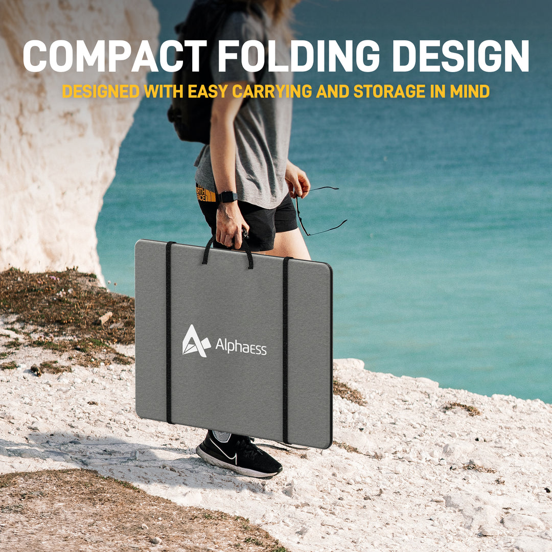 AlphaESS Portable Solar Panel 300Watt compact folding design