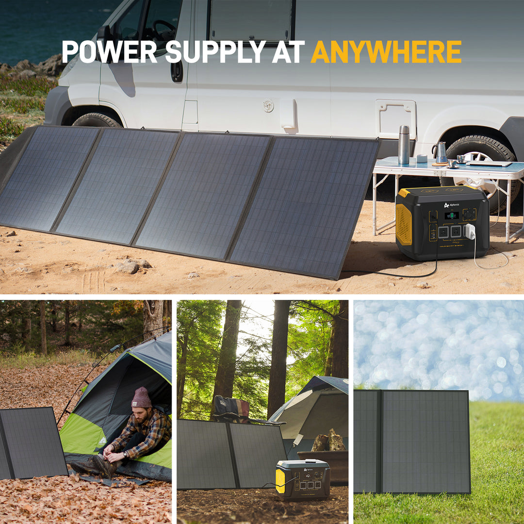 AlphaESS Solar Generator Bundle BlackBee 1000 & Solar Panel 200W power supply at anywhere