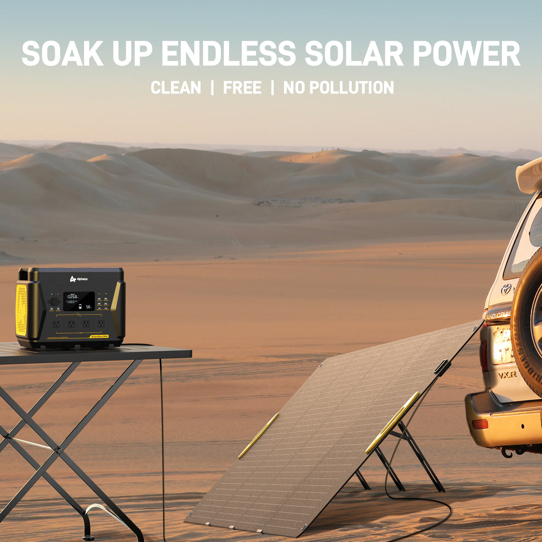 AlphaESS Portable Solar Panel 300Watt soak up endless solar power