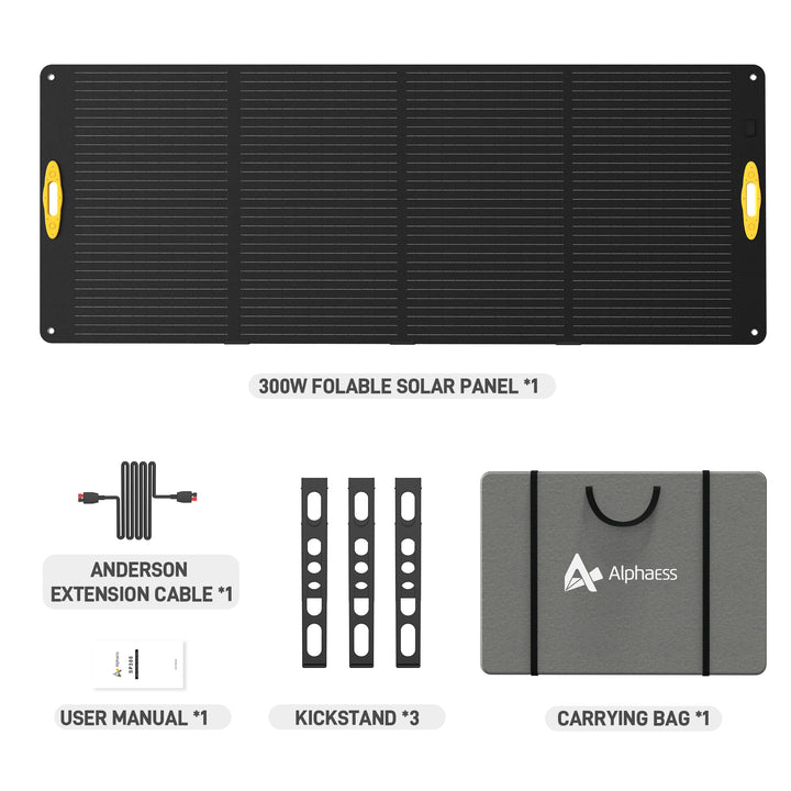 AlphaESS Portable Solar Panel 300Watt package